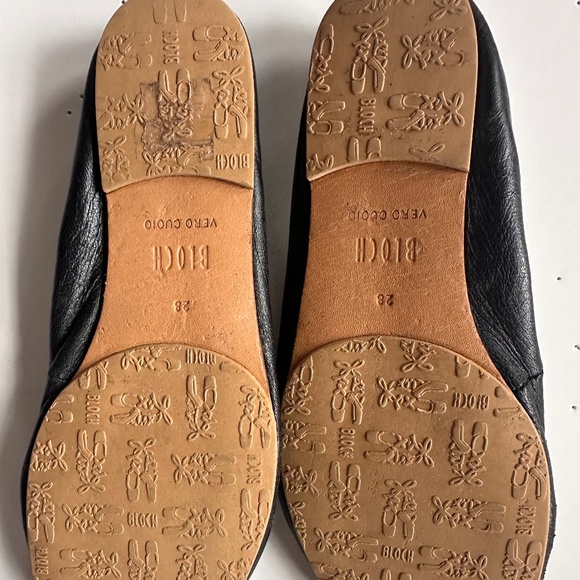 Bloch Black Leather Ballet Slippers – Girls Size 28 - Picture 5 of 5
